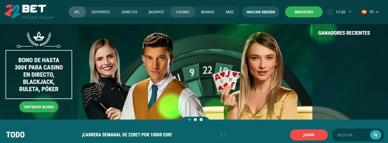 22bet casino