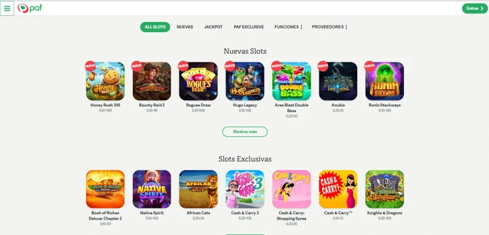 Paf casino