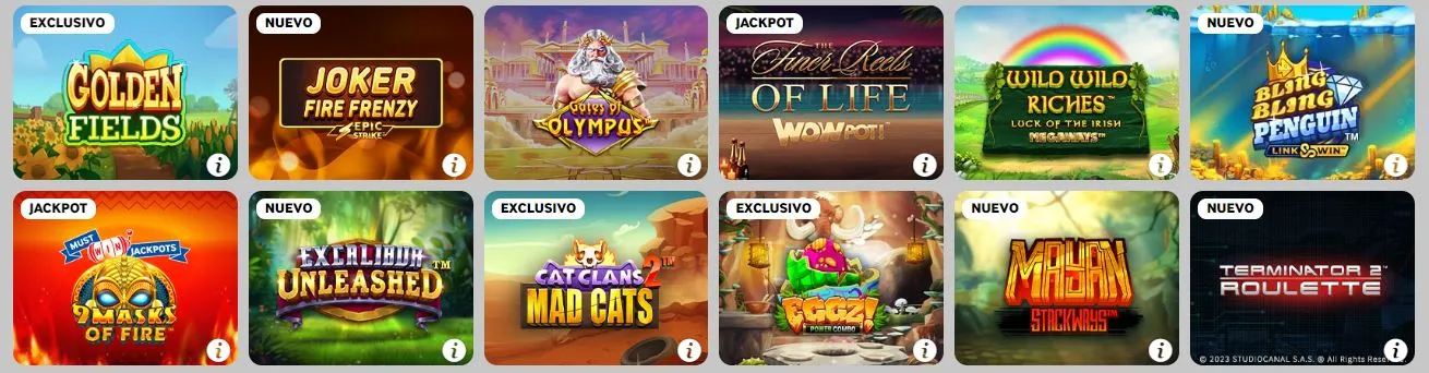 Los mejores juegos de casino online Juegos de casino